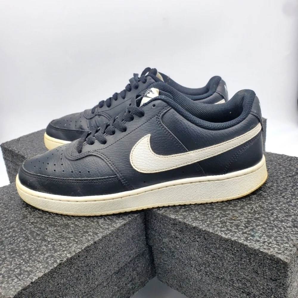 Nike Court Vision Men’s Low Top Black White CD5463-001 Size 8 Shoes